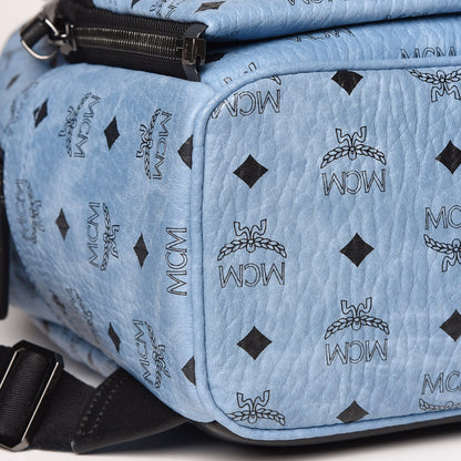MCM Visetos Studded Small Dual Stark Backpack Munich Blue 9 of 13