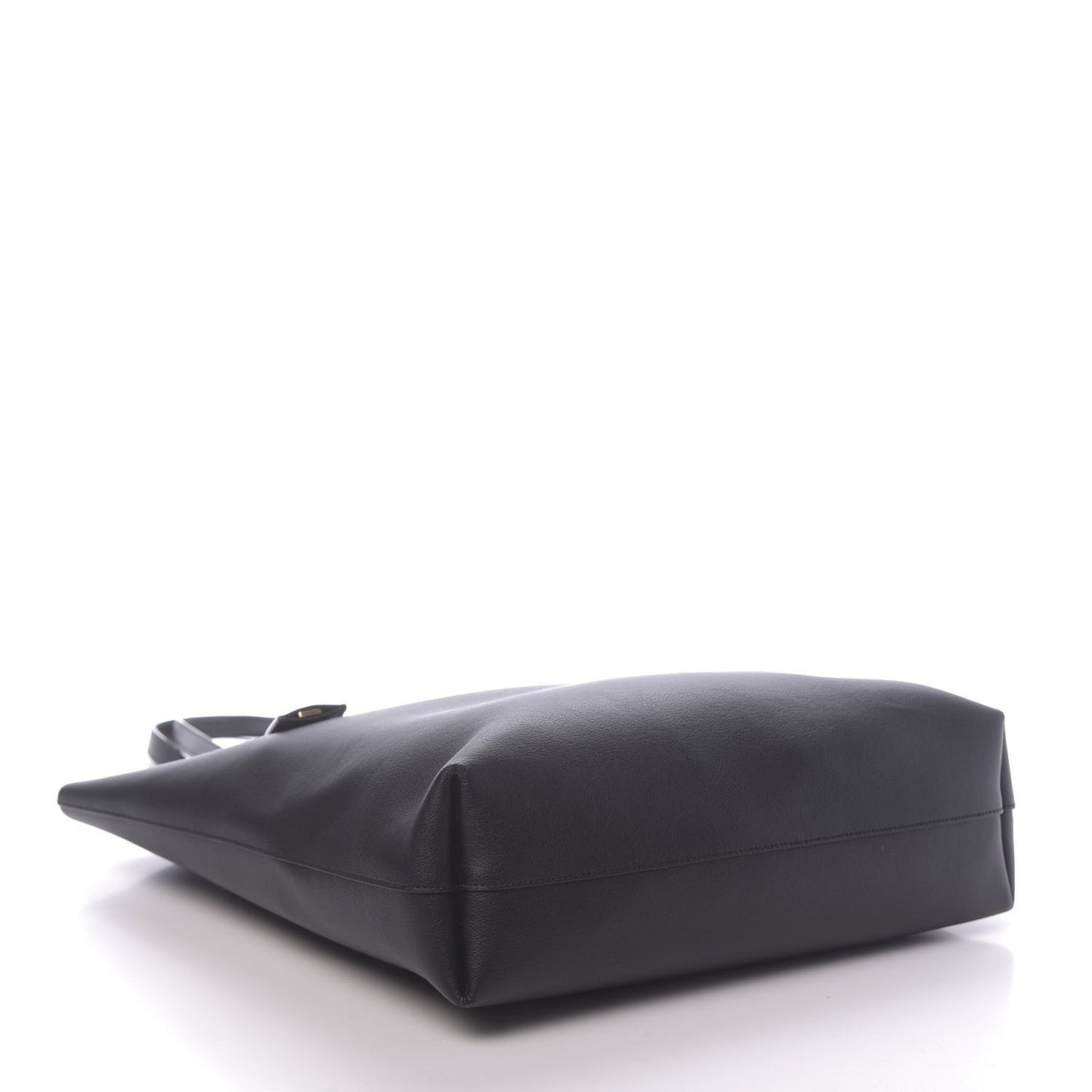 Calfskin Medium Shopping Tote Black