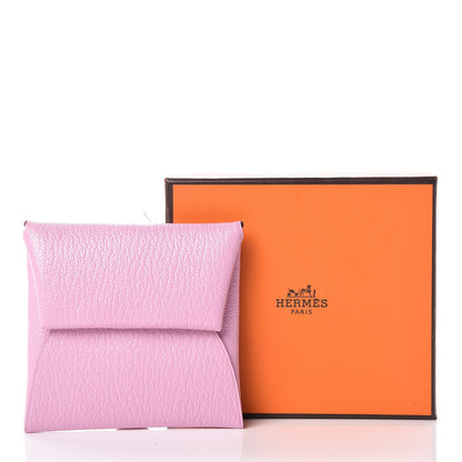 Hermes Chevre Mysore Bastia Coin Purse Mauve Sylvestre 8 of 8