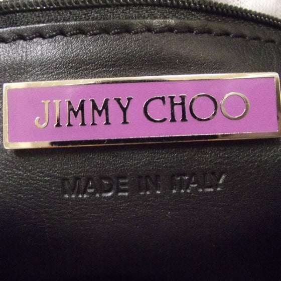 Jimmy Choo Crushed Patent Shearling Trim Riki Bag 9 of 11