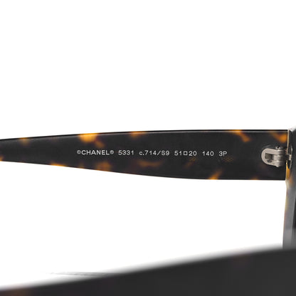 Chanel Butterfly Signature Polarized Sunglasses 5331 Dark Tortoise 6 of 8