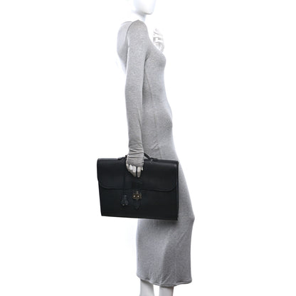 Hermes Epsom Sac A Depeches Light 1-37 Briefcase Black 2 of 10
