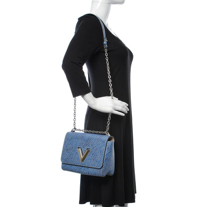 Louis Vuitton Epi Twist Shoulder Bag MM Denim Light 2 of 11