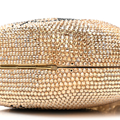 Judith Leiber Crystal Money Bags Minaudiere Clutch Gold 9 of 10