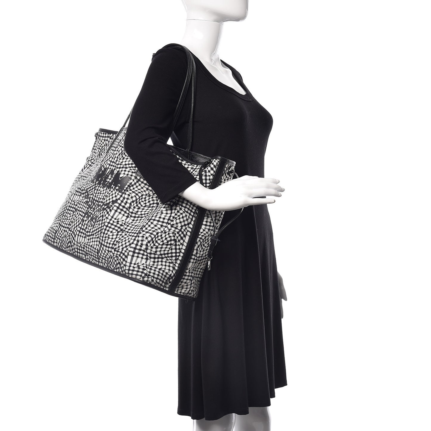 Visetos Large Liz Reversible Shopper Tote Black