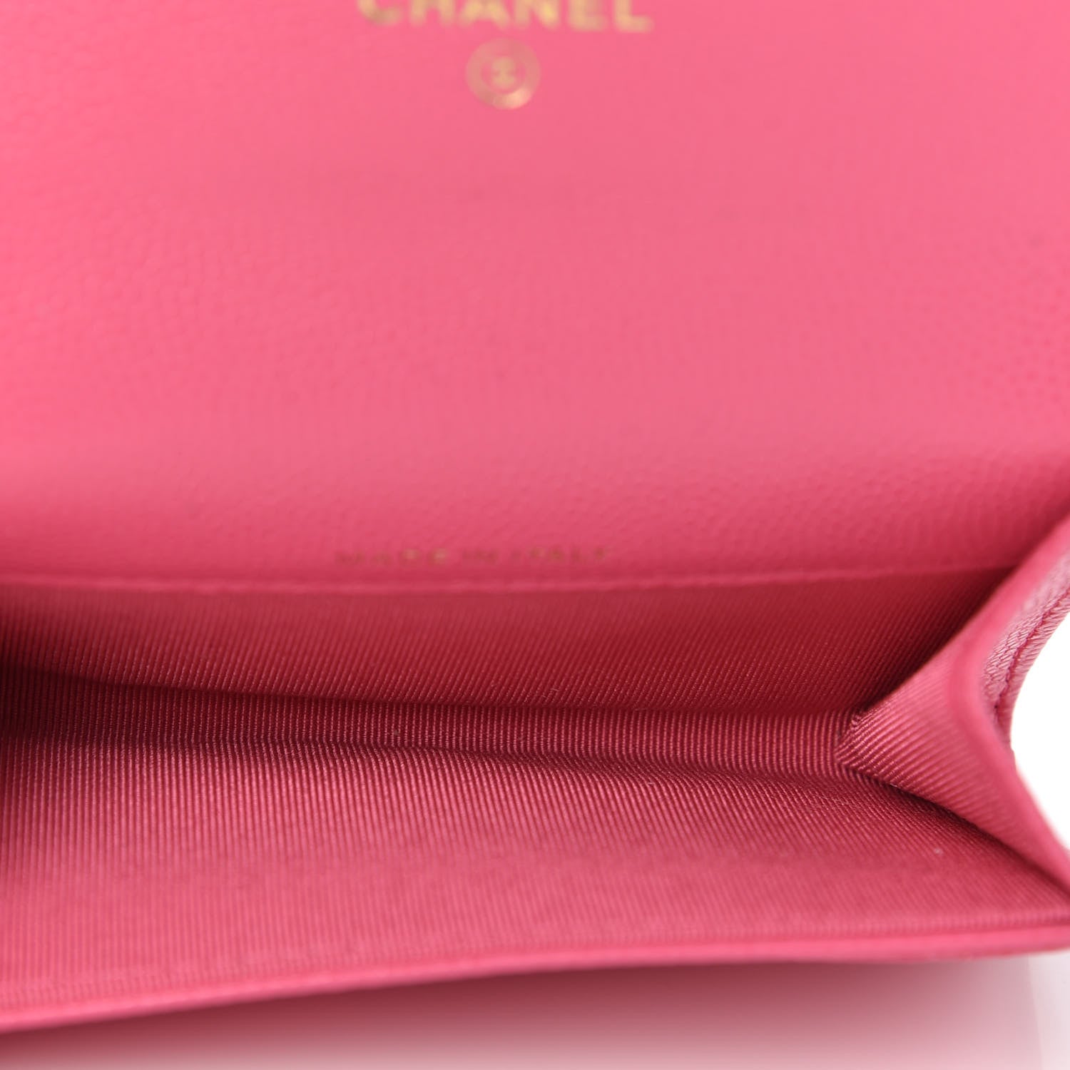 Chanel Caviar Quilted Flap Card Holder Wallet Pink 5 of 9