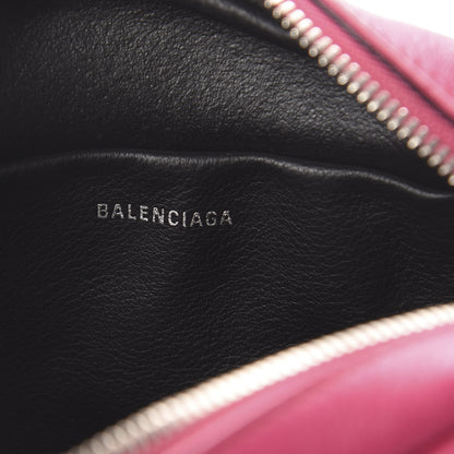 Balenciaga Calfskin Logo XS Everyday Camera Bag Rose Indien Black 6 of 11