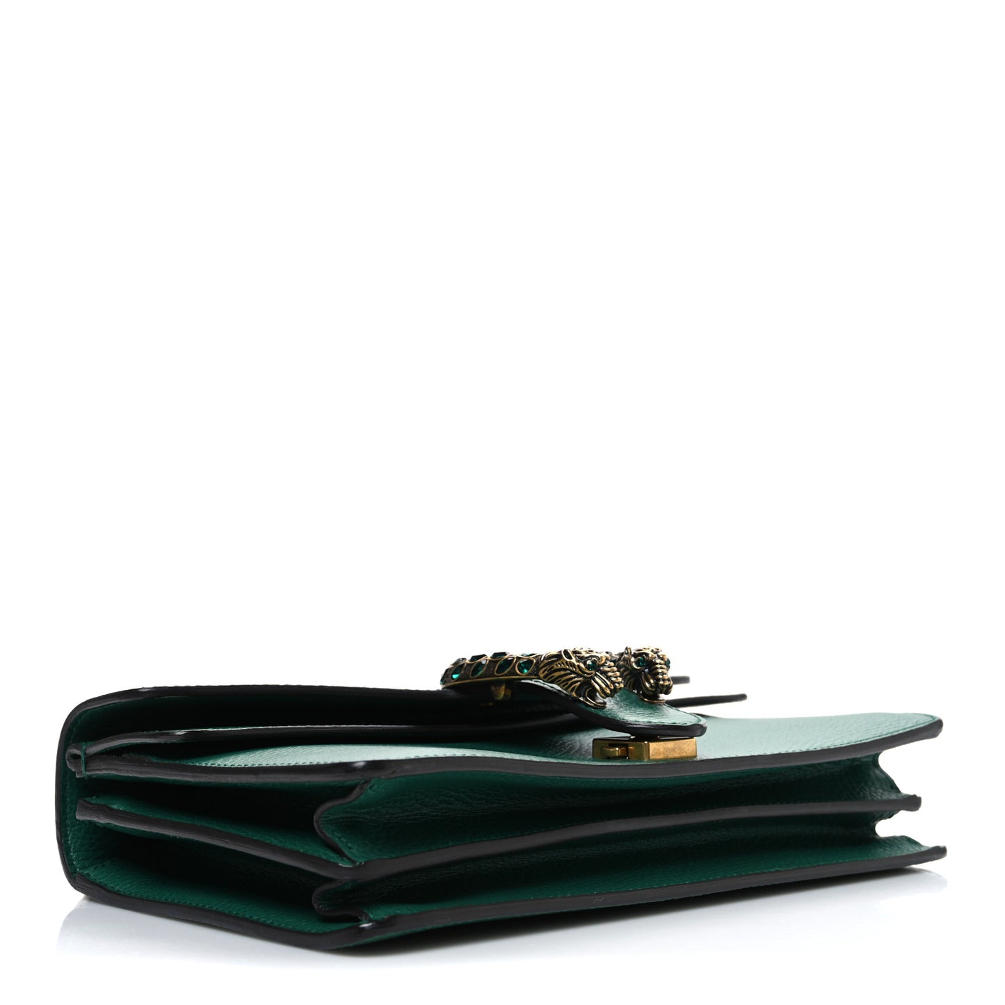 Pebbled Calfskin Small Dionysus Shoulder Bag Emerald