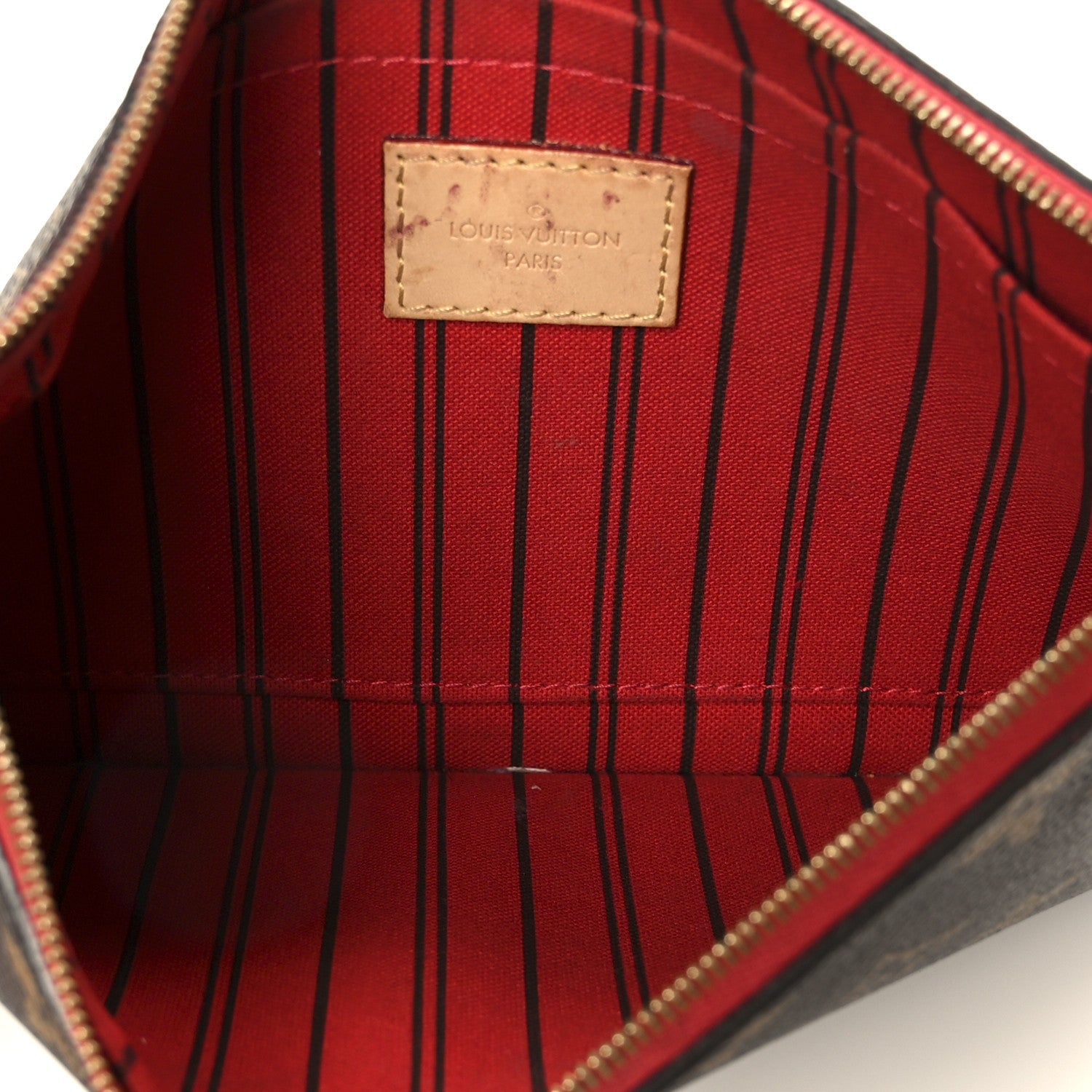 Louis Vuitton Monogram Neverfull MM GM Pochette Cherry 5 of 11