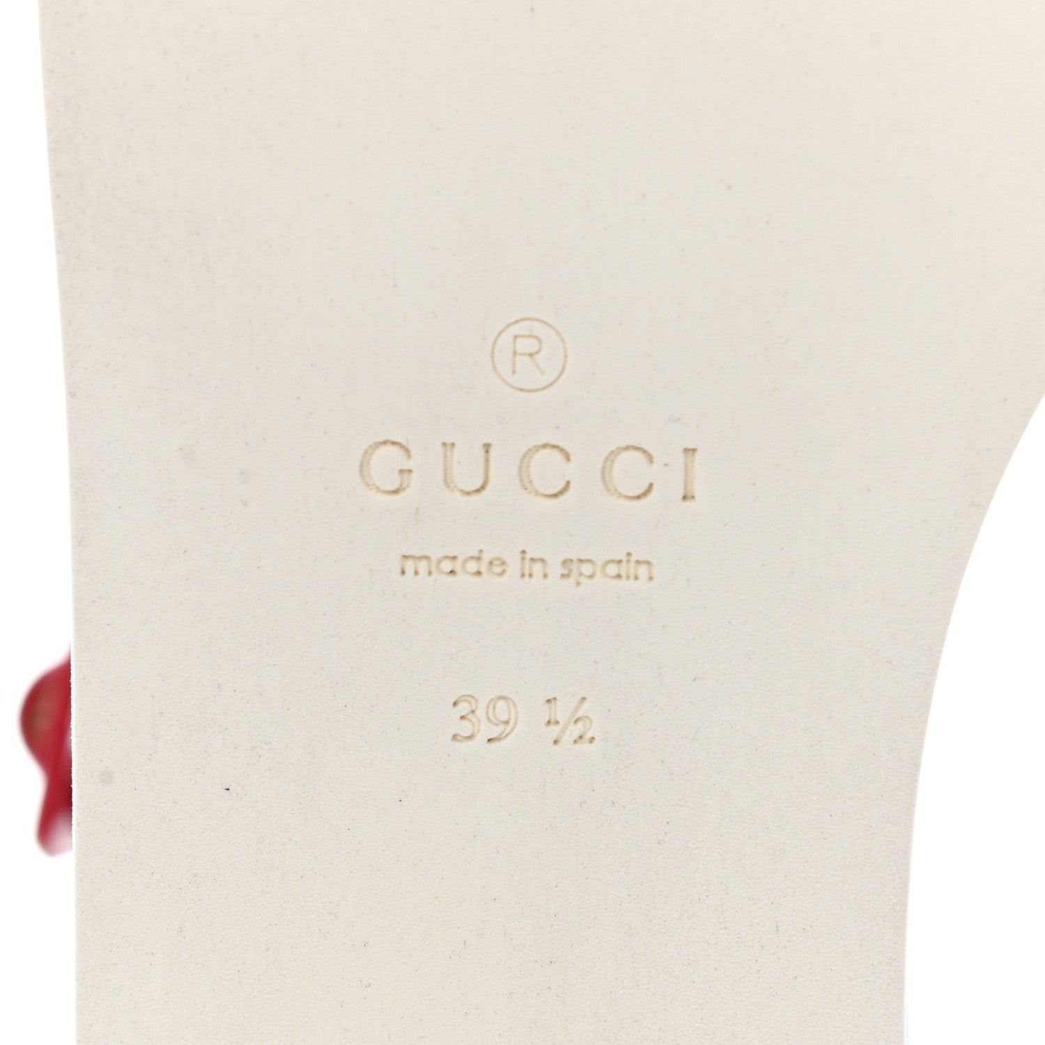 Gucci Patent Cotton Gingham Sefir Espadrille Platform Sandals 39.5 Red White 8 of 11
