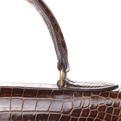 Hermes Shiny Crocodile Kelly Sellier 32 Havane 13 of 13