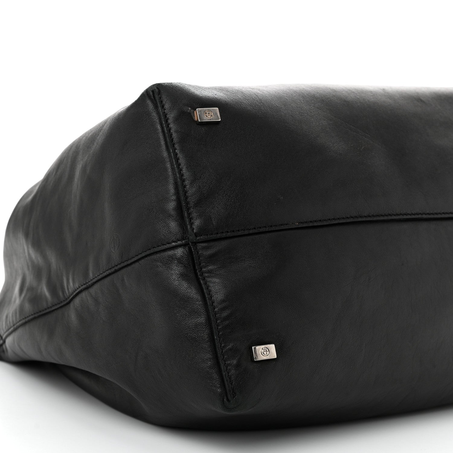 The Row Calfskin Double Circle Bag Black 8 of 11