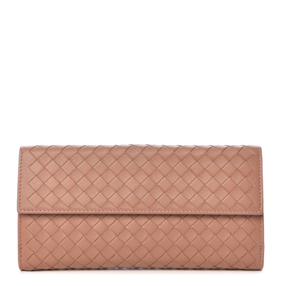 Bottega Veneta Nappa Intrecciato Continental Wallet Dusty Rose 1 of 11