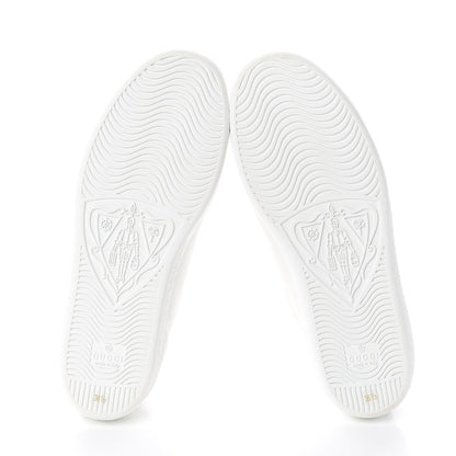 Gucci Calfskin Interlocking G Perforated Womens Ace Sneakers 36.5 White Grey Sky 5 of 7