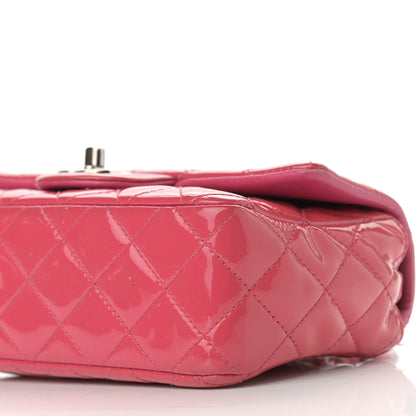 Chanel Patent Calfskin Quilted Mini Rectangular Flap Pink 9 of 12