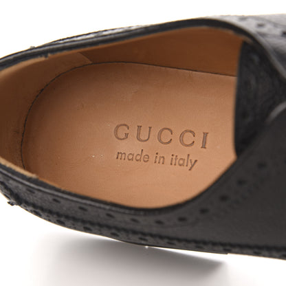 Gucci Pebbled Calfskin Dionysus Web Mens Martins Shoes 11 Black 6 of 8