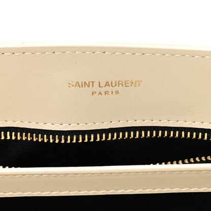 Saint Laurent Calfskin Y Quilted Monogram Toy Loulou Crossbody Bag Crema Soft 6 of 9
