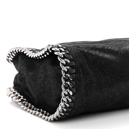 Stella McCartney Shaggy Deer Mini Falabella Fold Over Tote Black 8 of 9