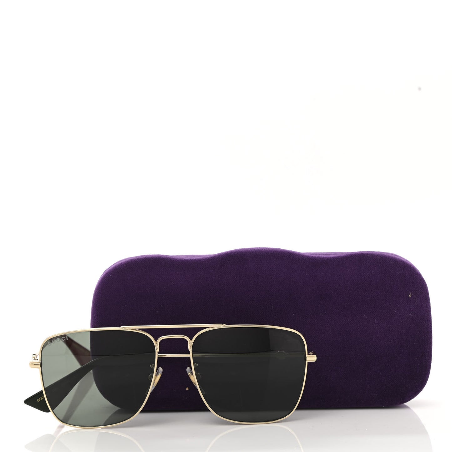 Squared Aviator Sunglasses GG0108S Black