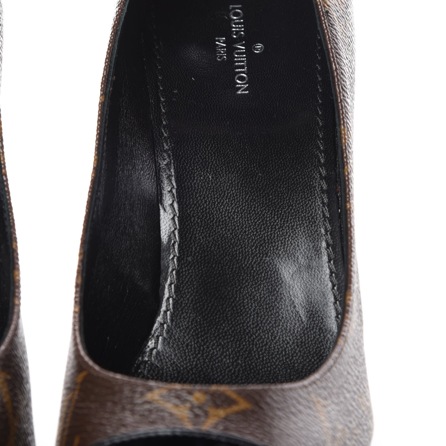 Louis Vuitton Patent Monogram Fetish Pump 36 10 of 11
