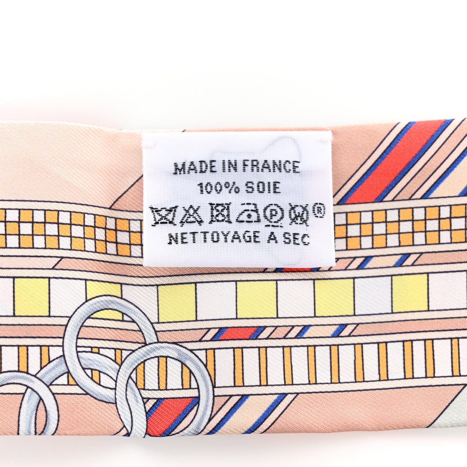 Hermes Silk Brides et Gris Twilly Rose Poudre Bleu Gris 3 of 4