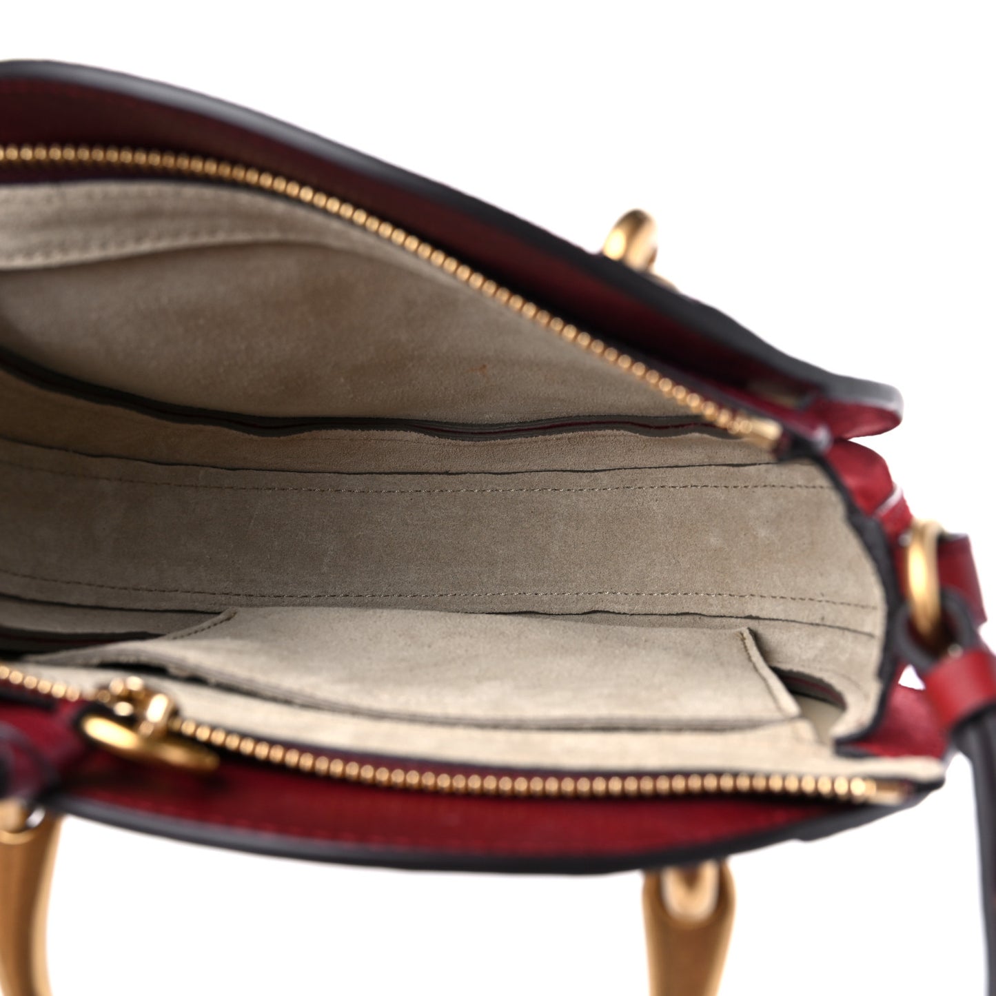Calfskin Suede Small Pixie Bag Sienna Red