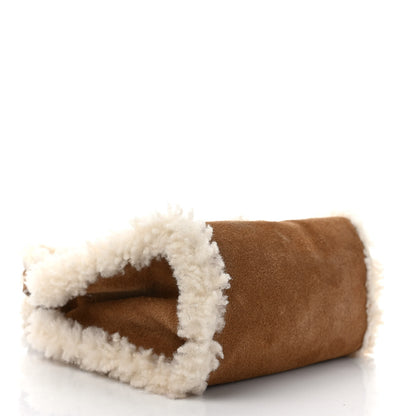 Telfar X UGG Suede Shearling Small Shopping Bag Chestnut 4 of 10