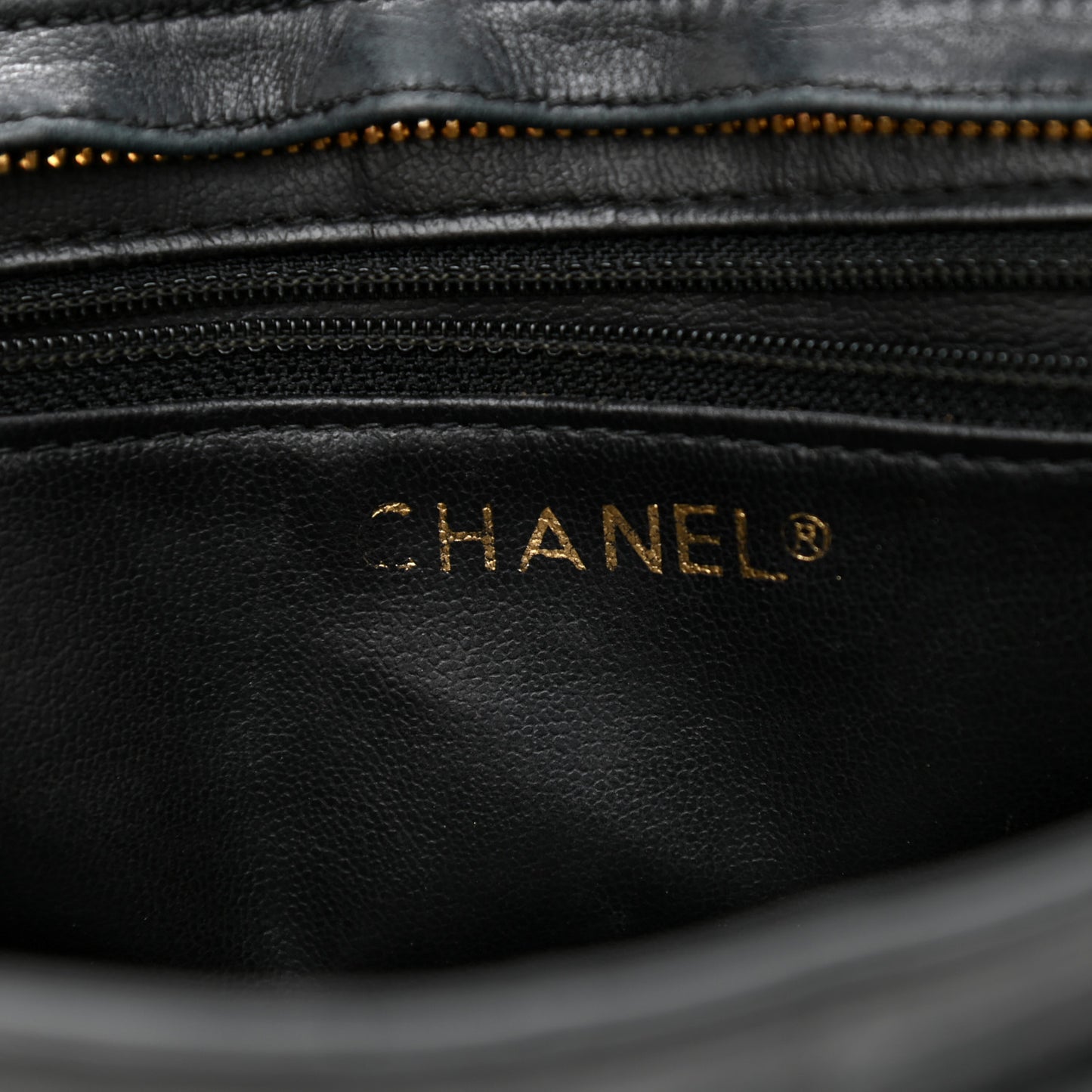 Lambskin Quilted Shoulder Bag Black