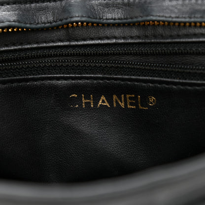 Chanel Lambskin Quilted Shoulder Bag Black 5 of 10