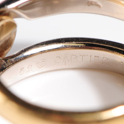 Cartier 18K Yellow White Gold White Gold Toi et Moi Ring 52 6 8 of 10