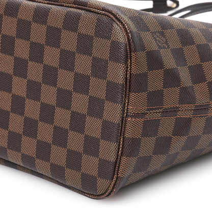 Louis Vuitton Damier Ebene Neo Neverfull MM Rose Ballerine 10 of 12