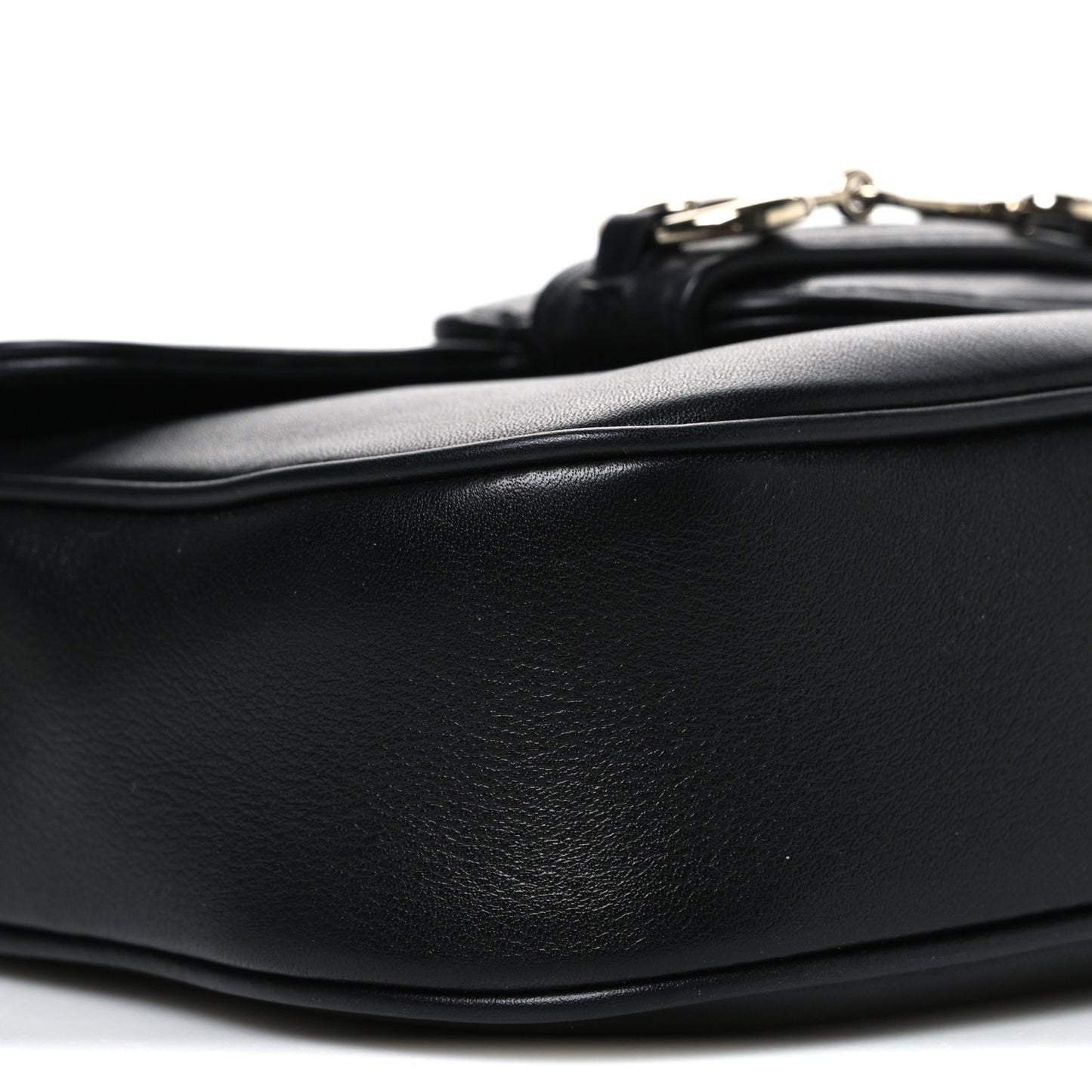 Arabella Calfskin Horsebit 1955 Small Shoulder Bag  Black