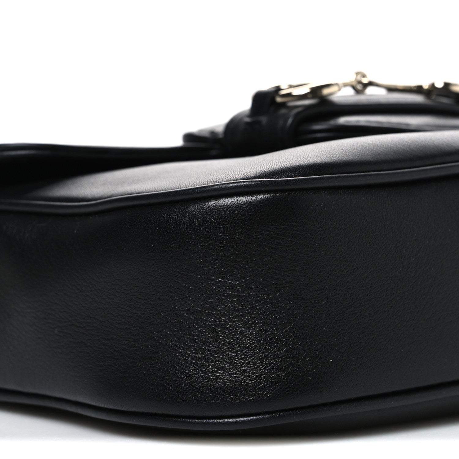 Gucci Arabella Calfskin Horsebit 1955 Small Shoulder Bag  Black 9 of 11
