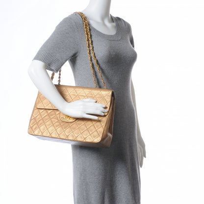Chanel Lambskin XL Jumbo Flap Gold 2 of 8