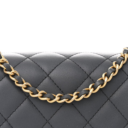 Chanel Lambskin Quilted Mini Pearl Crush Flap Dark Grey 8 of 11