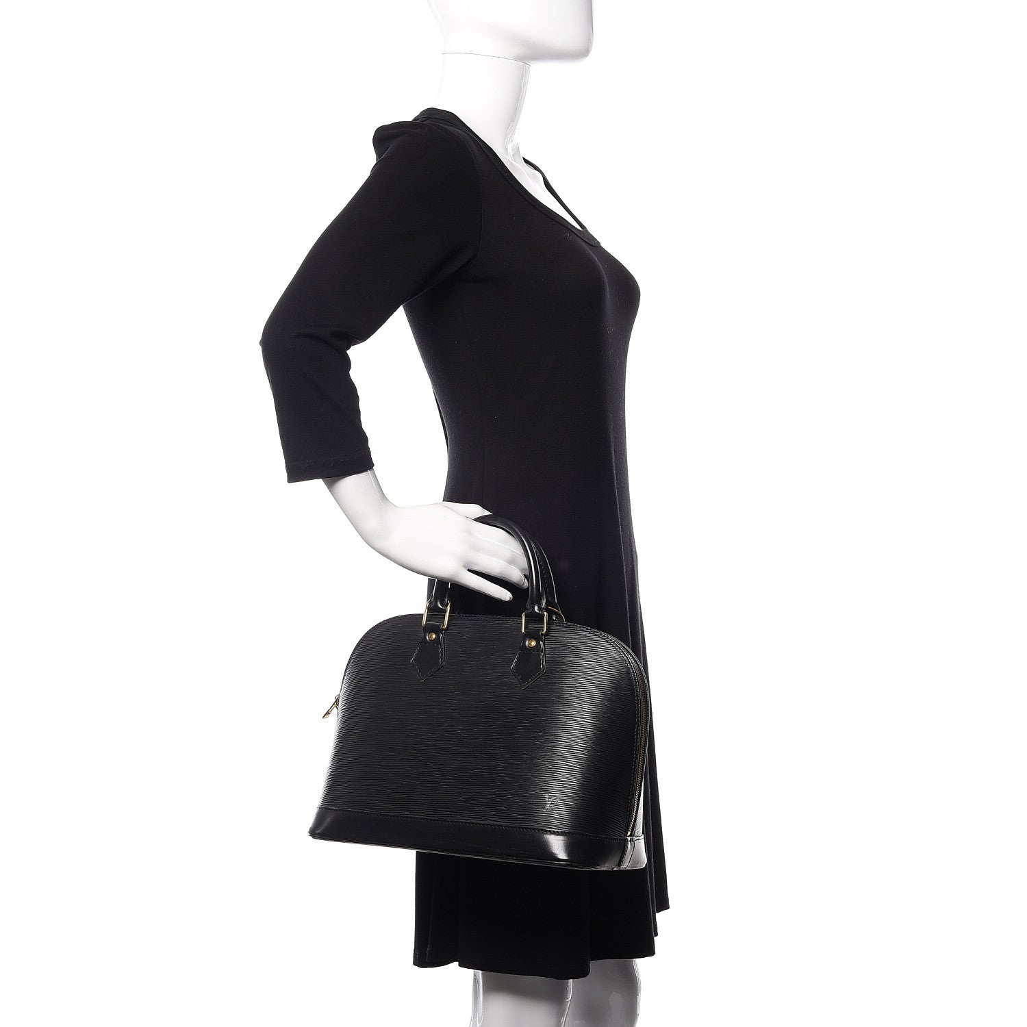 Louis Vuitton Epi Alma PM Black 2 of 9