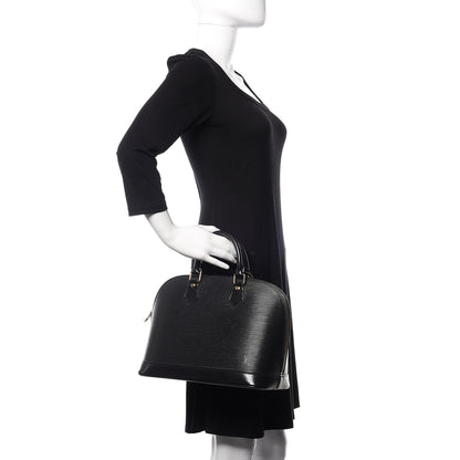 Louis Vuitton Epi Alma PM Black 2 of 9