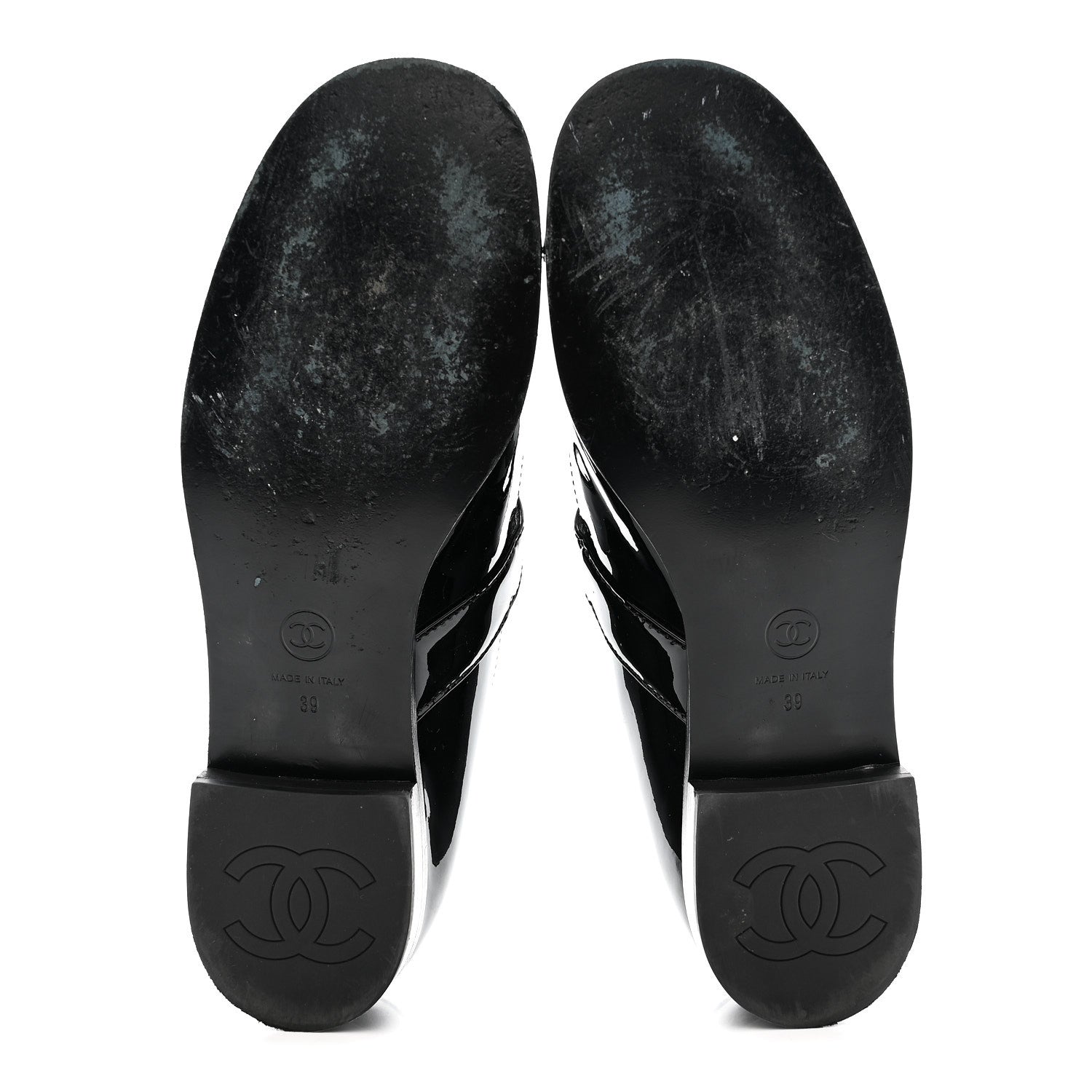 Chanel Patent Calfskin Mary Janes Flats 39 Black 6 of 9