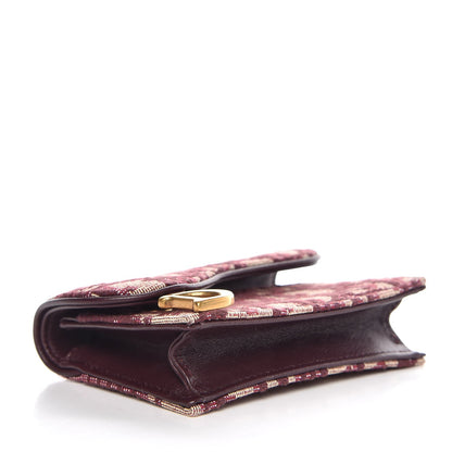 Christian Dior Oblique Saddle Card Holder Bordeaux 4 of 8