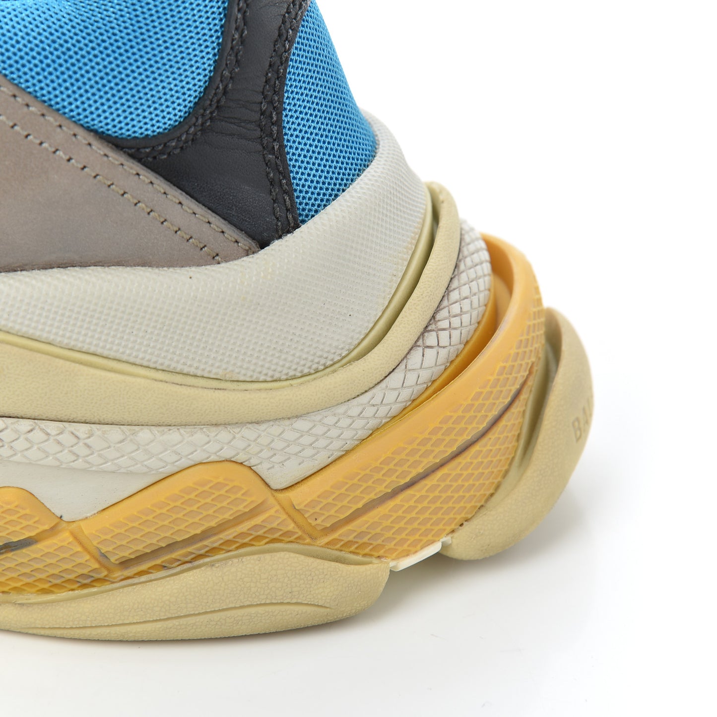 Mesh Nubuck Mens Triple S Sneakers 43 Bleu Gris Rouge