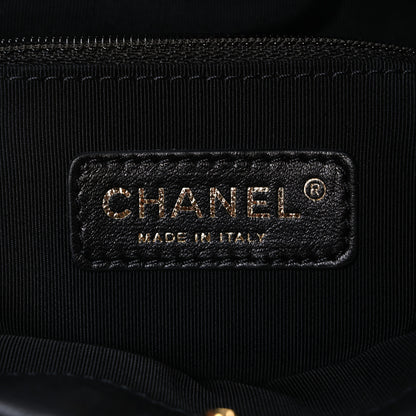 Chanel Calfskin Quilted Medium Chain Me Hobo Black 6 of 10