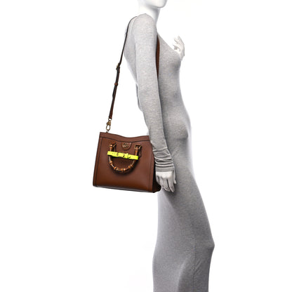 Gucci Wonka Grain Calfskin Small Diana Tote Bag Cuir Yellow Fluo 2 of 11