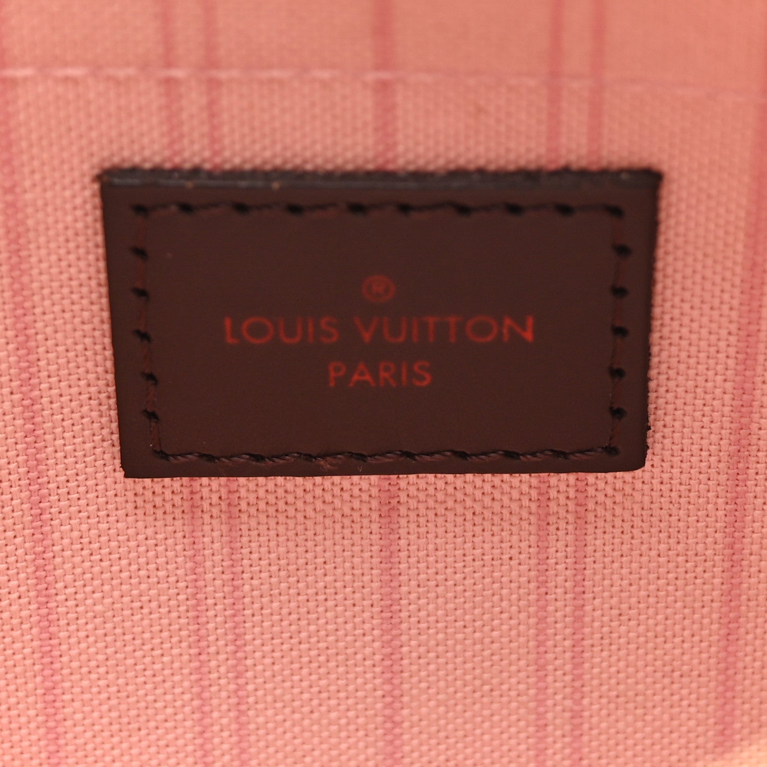 Louis Vuitton Damier Ebene Neverfull MM GM Pochette Rose Ballerine 6 of 11