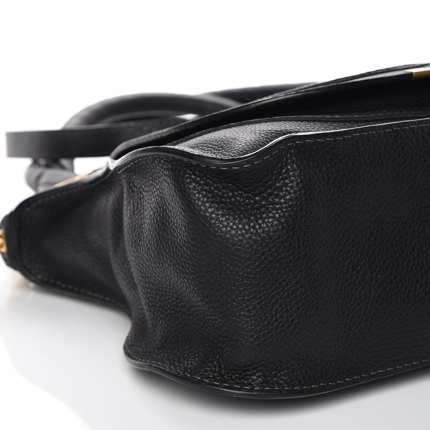 Calfskin Medium Marcie Satchel Black