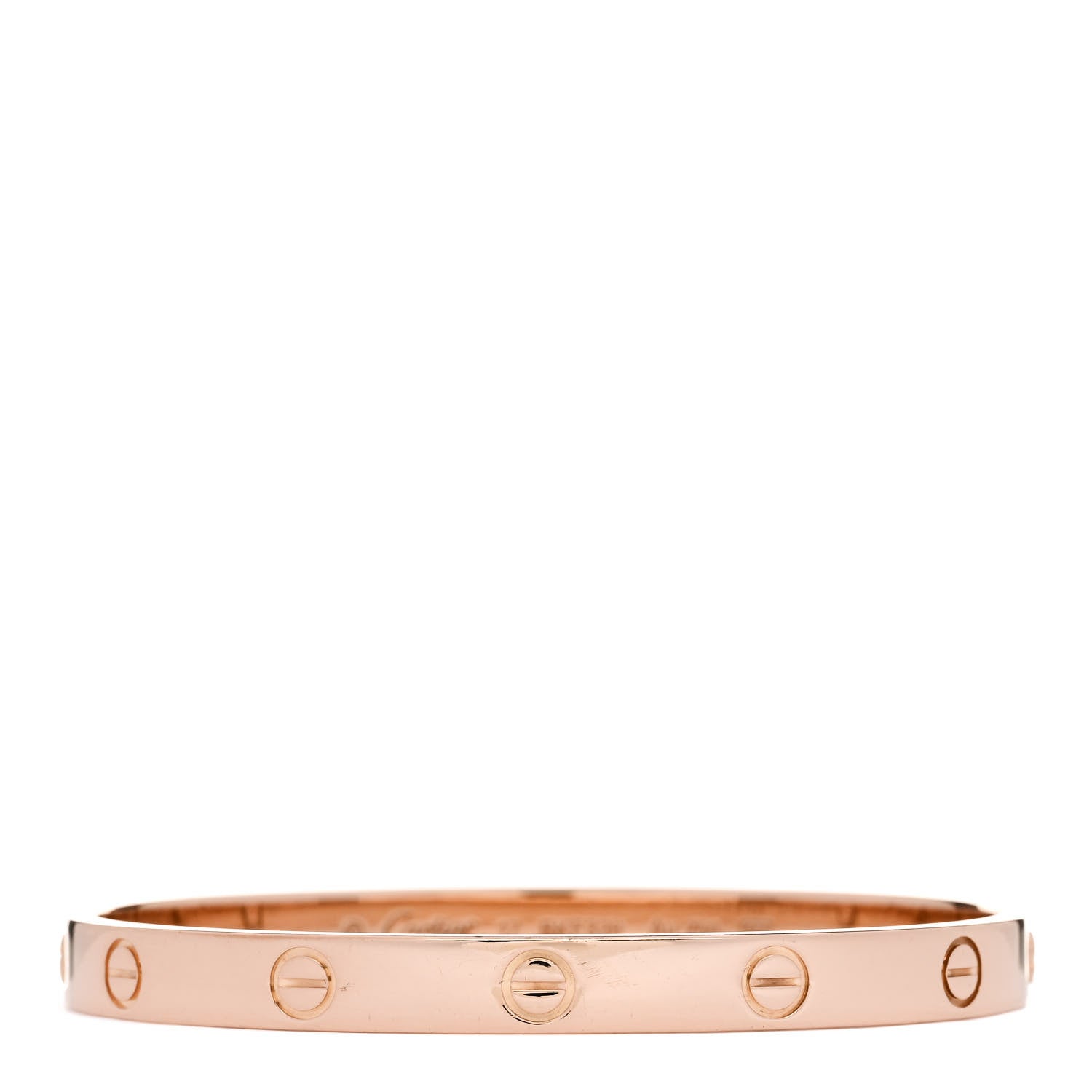Cartier 18K Pink Gold LOVE Bracelet 17 1 of 9