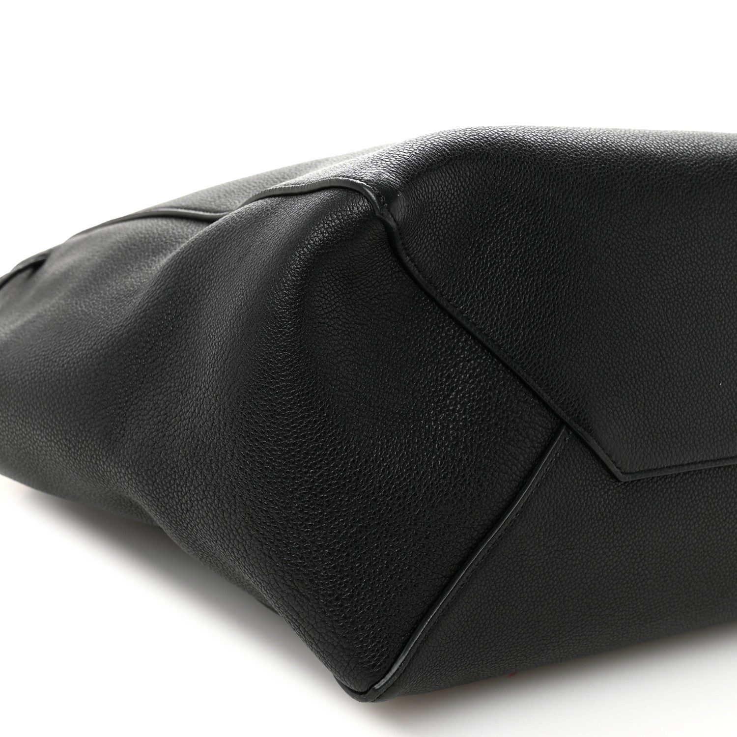 Celine Soft Grained Calfskin Small Belt Cabas Phantom Black 9 of 10