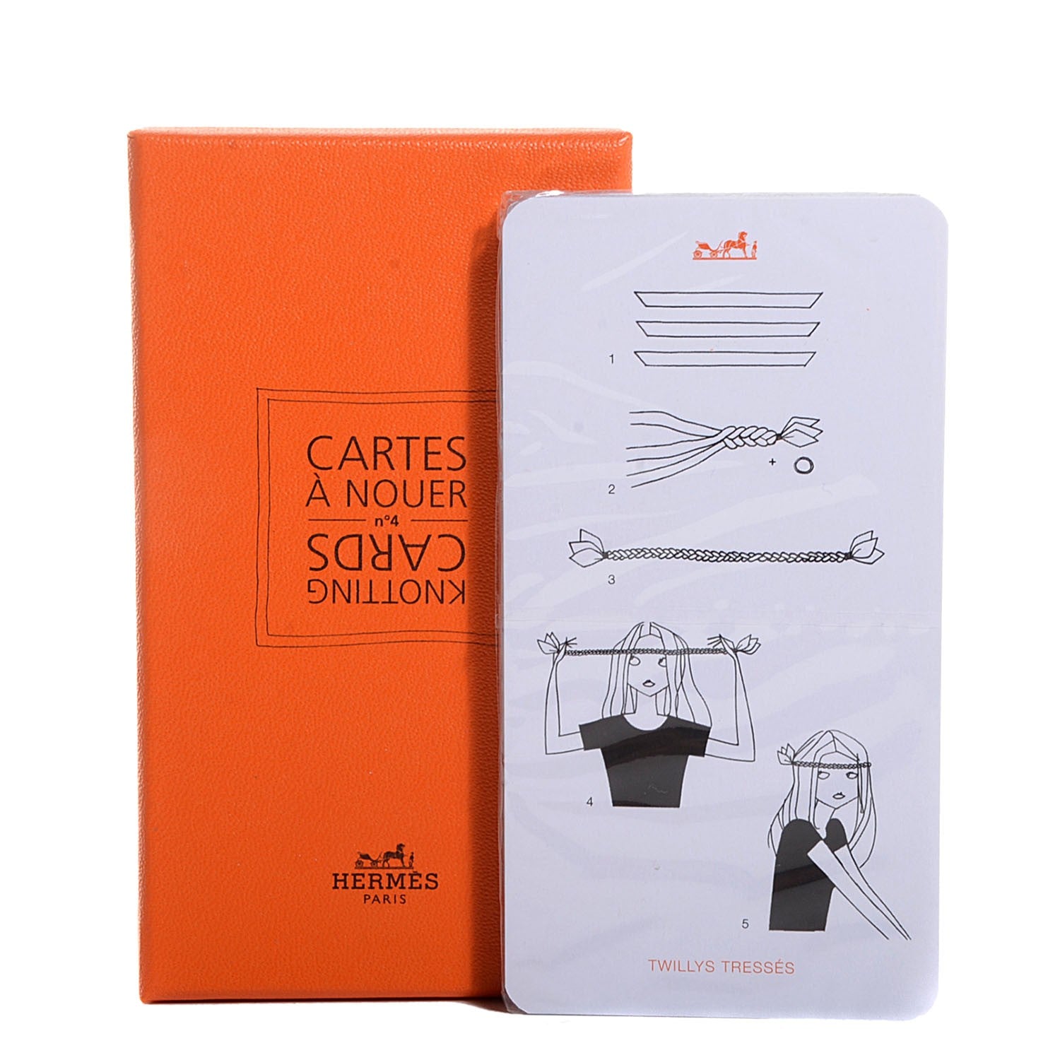 Hermes Knotting Cards Cartes A Nouer Carre Scarf Guide 4 of 4