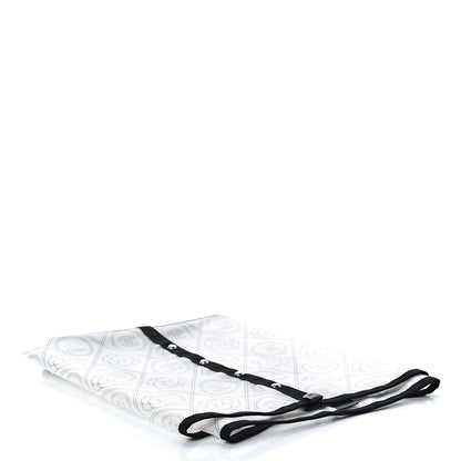Chanel PVC Calfskin Coco Bag Raincoat White Black 4 of 6