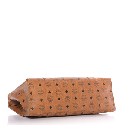MCM Visetos Shopper Tote Cognac 4 of 11