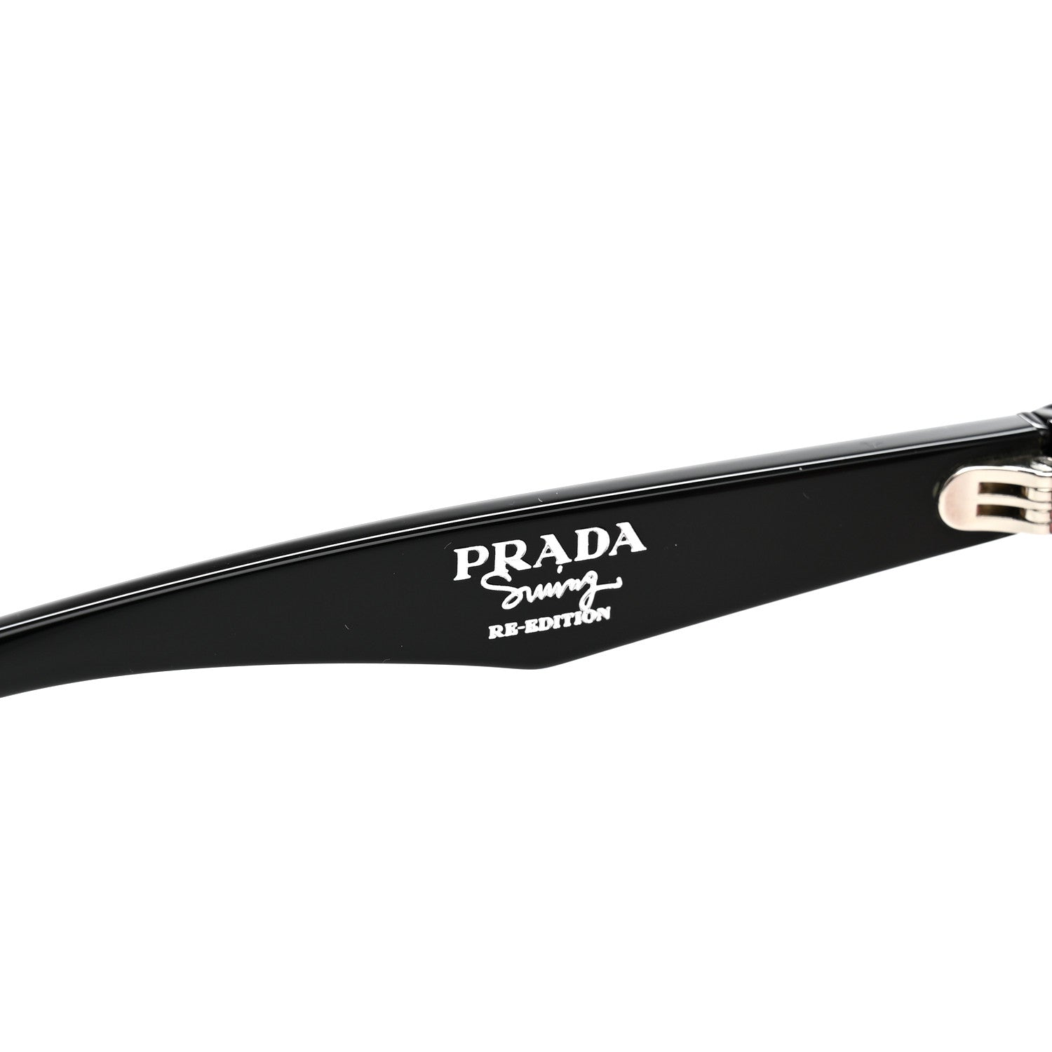 Prada Acetate Oval Sunglasses SPR A20 Black 5 of 9